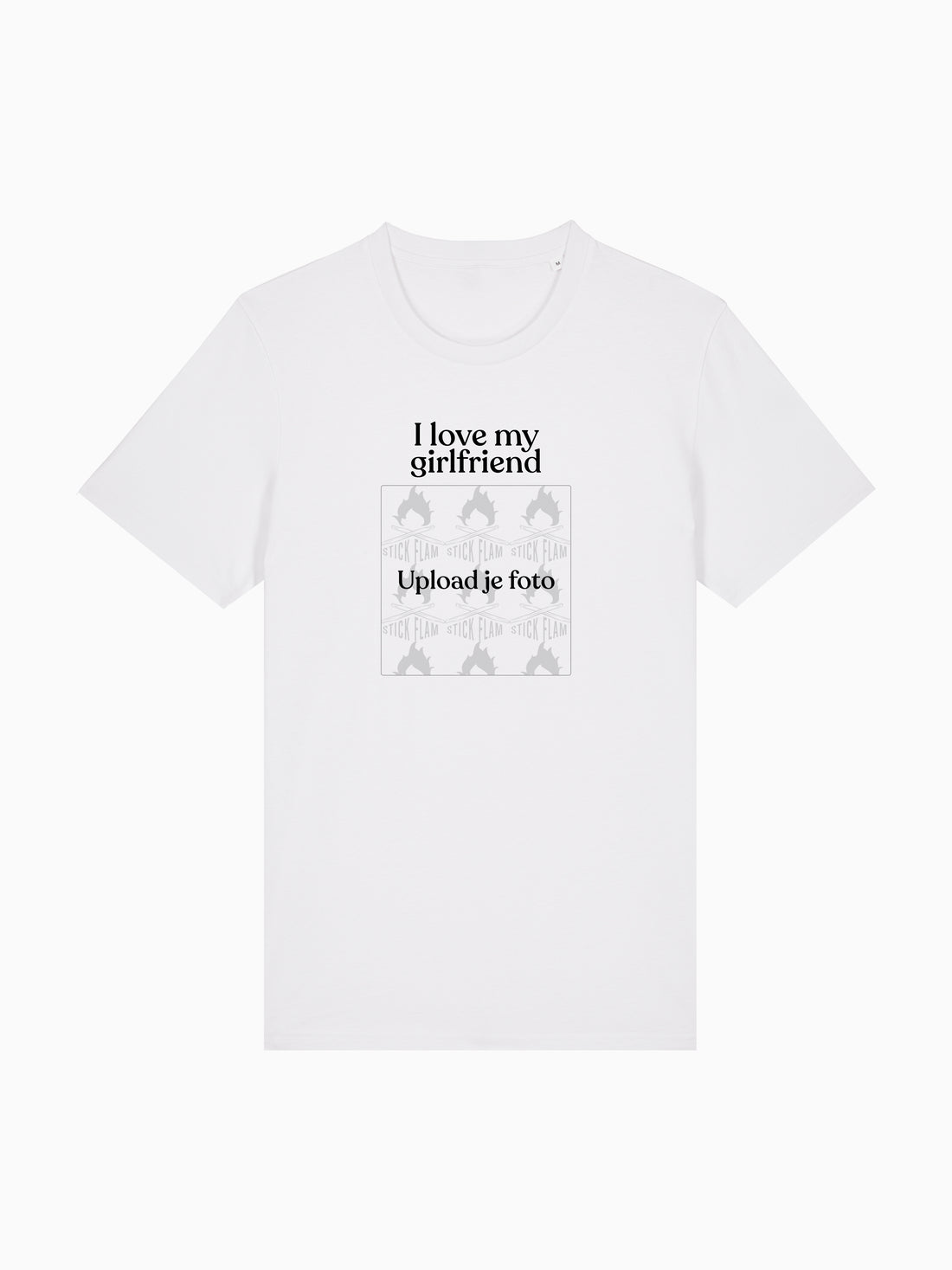 Wit t-shirt 'I love my girlfriend'